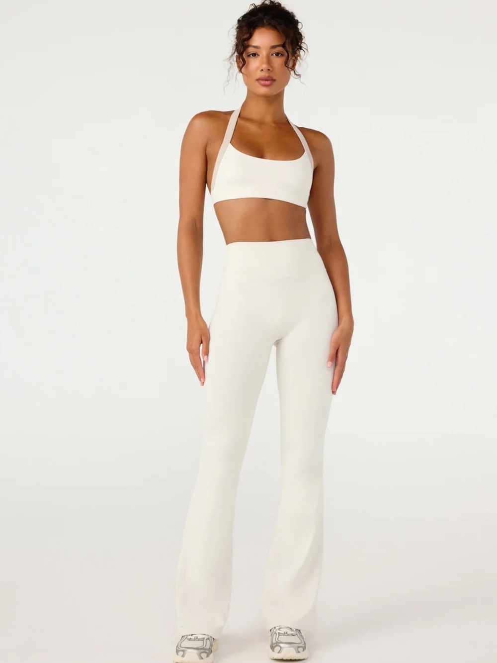 NWT CSB CROP SHOP BOUTIQUE Form Flare Legging - Vanilla - Size XS